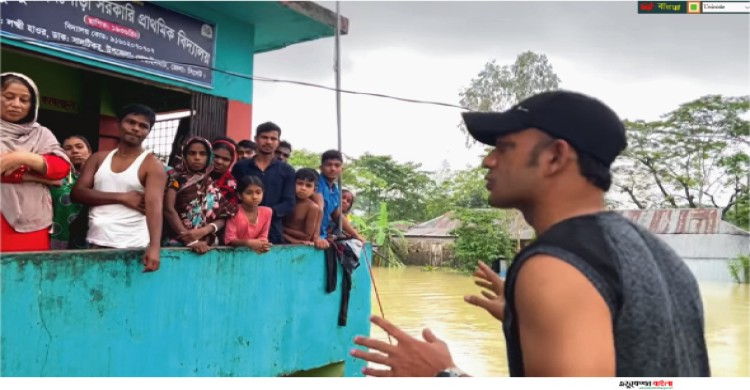 ব্যারিস্টার সুমনের উদ্যোগ- বন্যার্তদের জন্য একদিনে ৭০ লাখ সংগ্রহ করলেন